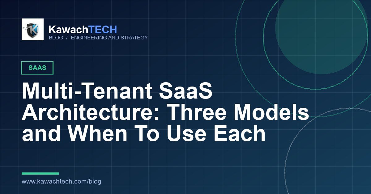 Diagram of three multi-tenant SaaS database models